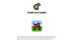 Desktop Screenshot of dumbluckgames.net