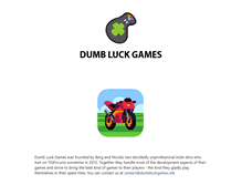 Tablet Screenshot of dumbluckgames.net